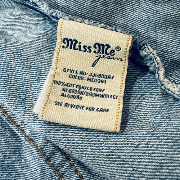 Miss Me Classic Blue Denim Jacket - Picture 4 of 4